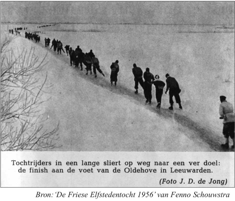 De Elfstedentocht, Scheuren In De Ijsvloer En Sneeuw Richting Harlingen ...